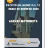Apostila Agente Motorista Prefeitura de Braço do Norte SC 2023