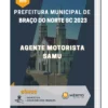 Apostila Agente Motorista SAMU Prefeitura de Braço do Norte SC 2023