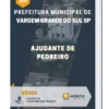 Apostila Ajudante de Pedreiro Prefeitura de Vargem Grande do Sul SP