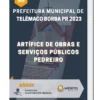 Apostila Artífice de Obras e Serviços Públicos Pedreiro Prefeitura de Telêmaco Borba PR 2023