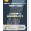 Apostila Assistente Administrativo Prefeitura de Itabuna BA 2023