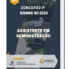 Apostila Assistente em Administração Concurso IF Goiano GO 2023