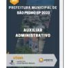 Apostila Auxiliar Administrativo Prefeitura de São Pedro SP 2023