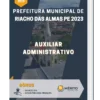 Apostila Auxiliar Administrativo Prefeitura de Riacho das Almas PE 2023