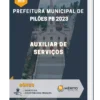 Apostila Auxiliar De Serviços Prefeitura de Pilões PB 2023