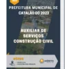 Apostila Auxiliar De Serviços Construção Civil Prefeitura de Catalão GO 2023