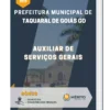 Apostila Auxiliar De Serviços Gerais Prefeitura de Taquaral de Goiás GO