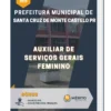 Apostila Auxiliar De Serviços Gerais Feminino Prefeitura de Santa Cruz de Monte Castelo PR