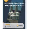 Apostila Auxiliar de Farmácia Prefeitura de Braço do Norte SC 2023