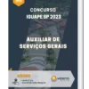 Apostila Auxiliar de Serviços Gerais Concurso Iguape SP 2023