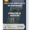 Apostila Condutor de Veículos Prefeitura de Rio Claro SP 2023