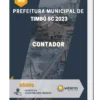 Apostila Contador Prefeitura de Timbó SC 2023