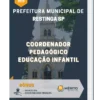 Apostila Coordenador Pedagógico Educação Infantil Prefeitura de Restinga SP 2023