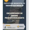 Apostila Encarregado De Ensino Profissionalizante Prefeitura de Ribeirão dos Índios SP 2023