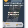 Apostila Enfermeiro Plantonista Prefeitura de Riacho das Almas PE 2023