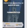 Apostila Farmacêutico Prefeitura de Bofete SP 2023