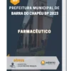 Apostila Farmacêutico Prefeitura de Barra do Chapéu SP 2023
