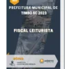Apostila Fiscal Leiturista Prefeitura de Timbó SC 2023