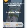 Apostila Fonoaudiólogo Prefeitura de Itabuna BA 2023