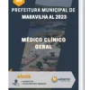 Apostila Médico Clínico Geral Prefeitura de Maravilha AL 2023