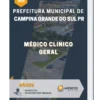 Apostila Médico Clinico Geral Prefeitura de Campina Grande do Sul PR 2023