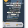 Apostila Médico Clínico Geral Prefeitura de Navegantes SC 2023