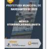 Apostila Médico Otorrinolaringologista Prefeitura de Navegantes SC 2023
