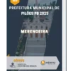 Apostila Merendeira Prefeitura de Pilões PB 2023