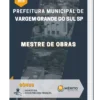 Apostila Mestre de Obras Prefeitura de Vargem Grande do Sul SP