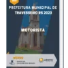 Apostila Motorista Prefeitura de Travesseiro RS 2023