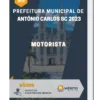 Apostila Motorista Prefeitura de Antônio Carlos SC 2023