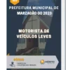 Apostila Motorista De Veículos Leves Prefeitura de Marzagão GO 2023