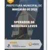 Apostila Operador De Máquinas Leves Prefeitura de Marzagão GO 2023