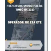 Apostila Operador de ETA ETE Prefeitura de Timbó SC 2023