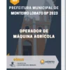 Apostila Operador de Máquina Agrícola Prefeitura de Monteiro Lobato SP 2023