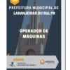 Apostila Operador de Máquinas Prefeitura de Laranjeiras do Sul PR