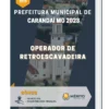 Apostila Operador de Retroescavadeira Prefeitura de Carandaí MG 2023