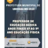 Apostila Professor De Educação Básica Anos Finais 6º Ao 9º Ano Educação Física Prefeitura de Uberaba MG 2023
