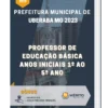 Apostila Professor De Educação Básica Anos Iniciais 1º Ao 5º Ano Prefeitura de Uberaba MG 2023
