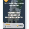 Apostila Professor De Ensino PEB I Educação Infantil Prefeitura de Restinga SP 2023