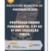 Apostila Professor Ensino Fundamental II 6º Ao 9º Ano Educação Física Prefeitura de Porteiras CE 2023