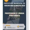 Apostila Professor II Língua Português Prefeitura de Riacho das Almas PE 2023