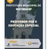 Apostila Professor PEB II Educação Especial Prefeitura de Restinga SP 2023
