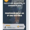 Apostila Professor do 6º ao 9º Ano História Prefeitura de Coivaras PI 2023