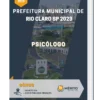 Apostila Psicólogo Prefeitura de Rio Claro SP 2023