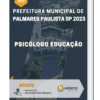 Apostila Psicólogo Educação Prefeitura de Palmares Paulista SP 2023