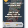 Apostila Psicólogo Secretaria De Assistência Social Prefeitura de Surubim PE 2023