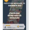 Apostila Psicólogo Secretaria De Educação Prefeitura de Surubim PE 2023