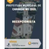 Apostila Recepcionista Prefeitura de Carandaí MG 2023
