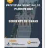 Apostila Servente De Obras Prefeitura de Pilões PB 2023